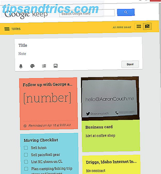 Google Keep pour Chrome: votre solution dans le navigateur pour prendre rapidement des notes