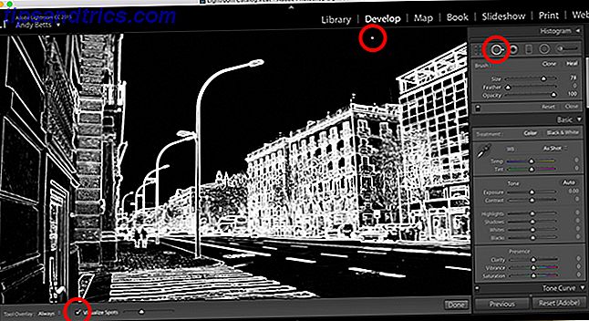 visualisera fläckar ljusrummet