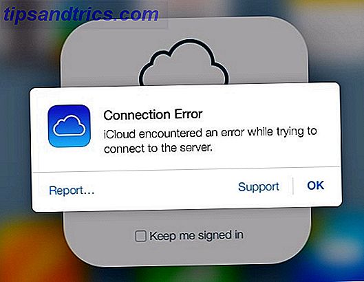 iCloud-anslutningsfel