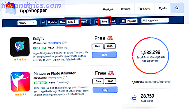 So sehen Sie, wenn kostenpflichtige iOS-Apps kostenlos AppShopper werden