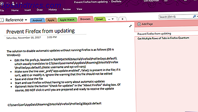 Hvad er onenote - hovedskærm