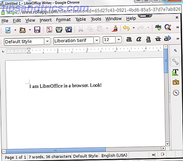 Come eseguire LibreOffice nel tuo browser web