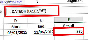 Wie man Excel benutzt, um zwischen den Daten zu berechnen, übertreffen Datum Tag