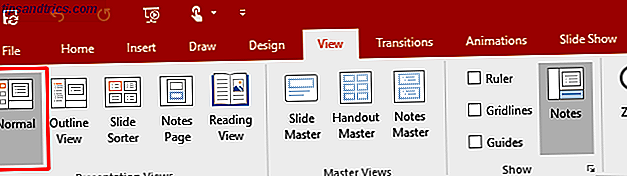 Como exibir a data e hora atuais em uma apresentação do PowerPoint PowerPoint 2016 Exibir Normal 670x189